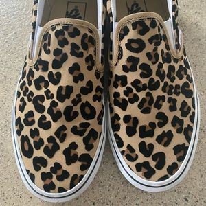 Cheetah Print Vans Womens Size 9.